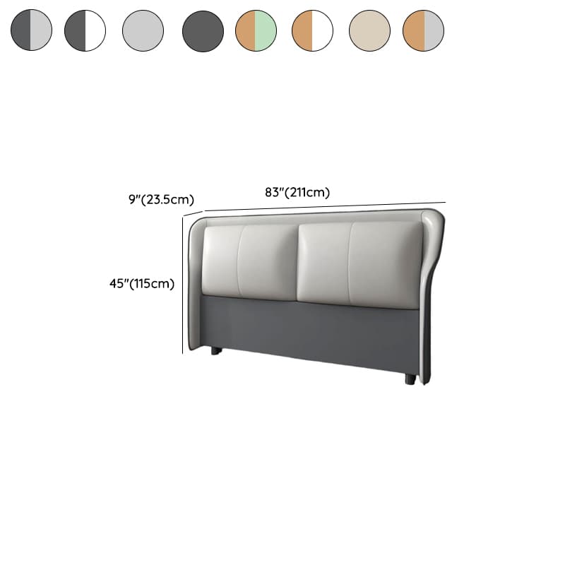 Trendy Wingback Headboard in Natural Wood with No Distressing, Rectangle Shape for Full/Queen Bed, Featuring Sponge Upholstery and Standard Height - image 14