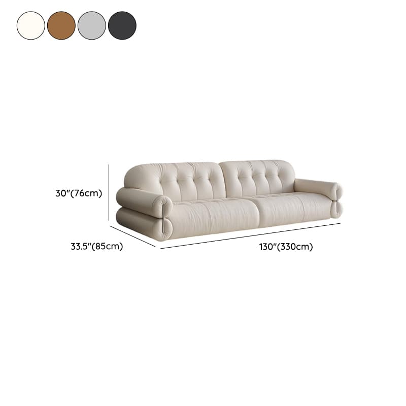 Modern Solid Color Tear Resistant Standard Sofa in Grey/Auburn/Ivory for 4-seater/Seats 5/3-seater - image 21