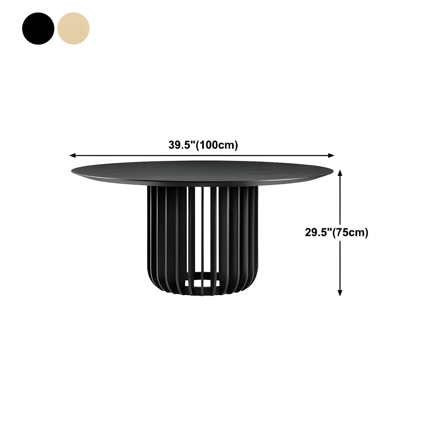 Solid Wood Dining Table Simplicity Pedestal Table for Dining Room - image 16