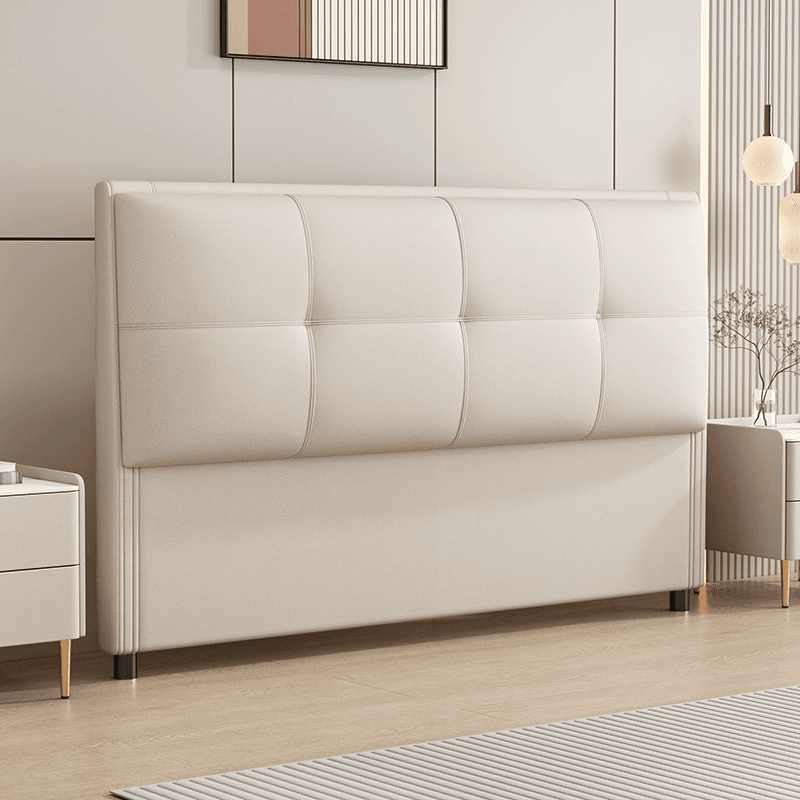 Modern Simple Style Panel Headboard with No Distressing, Piled Tufted Rectangle Design for King/Queen/Full Bed, Featuring Sponge Upholstery and Standard Height - image 4