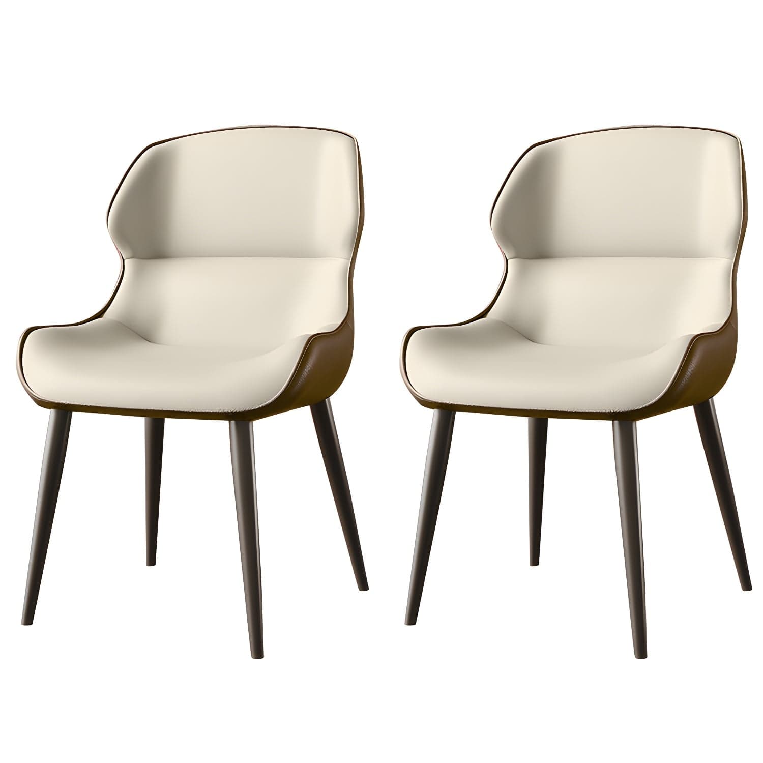 Brasserie Contemporary Faux Leather Dining Chair Parsons Chair in Matte Finish - image 15