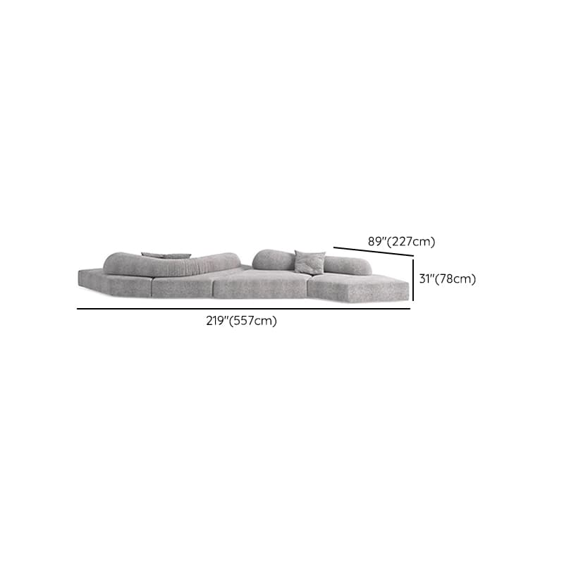 L-Shape/Straight Sofa/Corner Sectional with Left/Horizontal Orientation and Button-tufted Detail - image 8