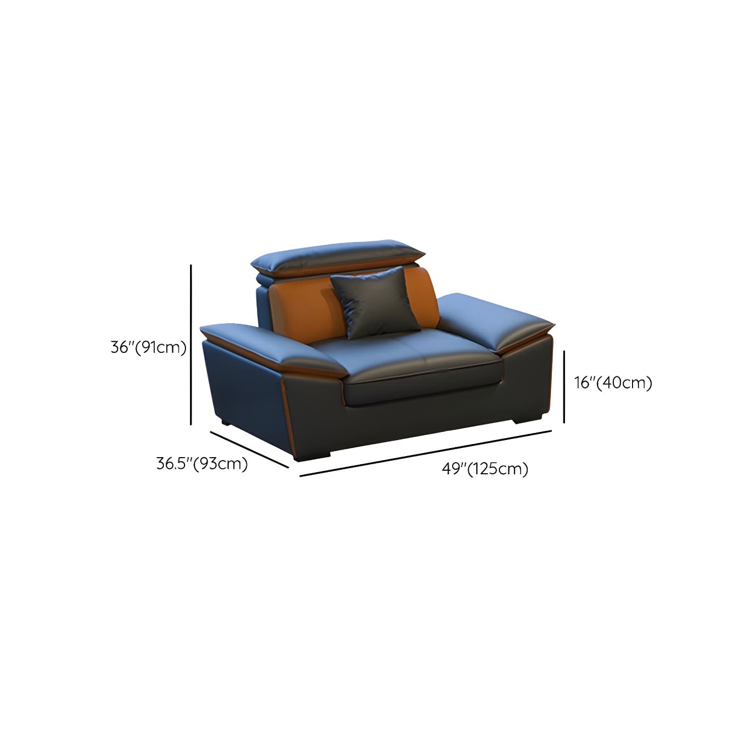 Modern Gray Tech Cloth Sectional Sofa with Pillow Top Arms and Cushion Back - image 24
