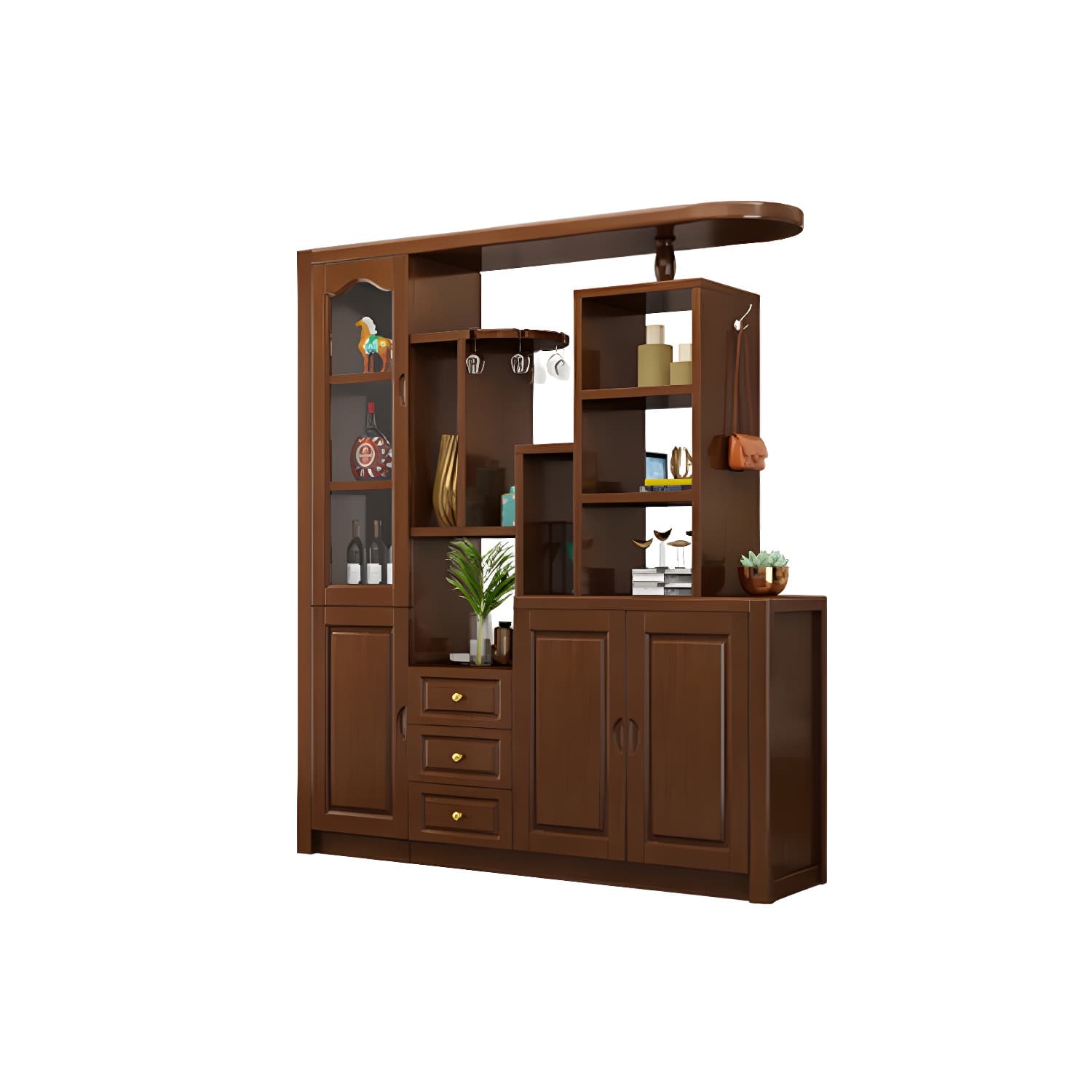 15.7" D Solid Wood 3-Drawer Accent Cabinet with Shelves for Entryway - image 16