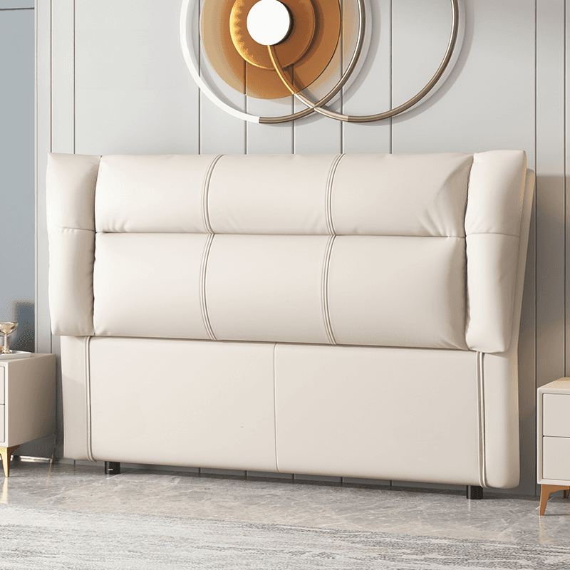 Simplistic Style Panel Headboard in Lumber with No Distressing, Rectangular Shape for King/Queen/Full XL Bed, Cotton Upholstery Fill, Standard Height - image 11