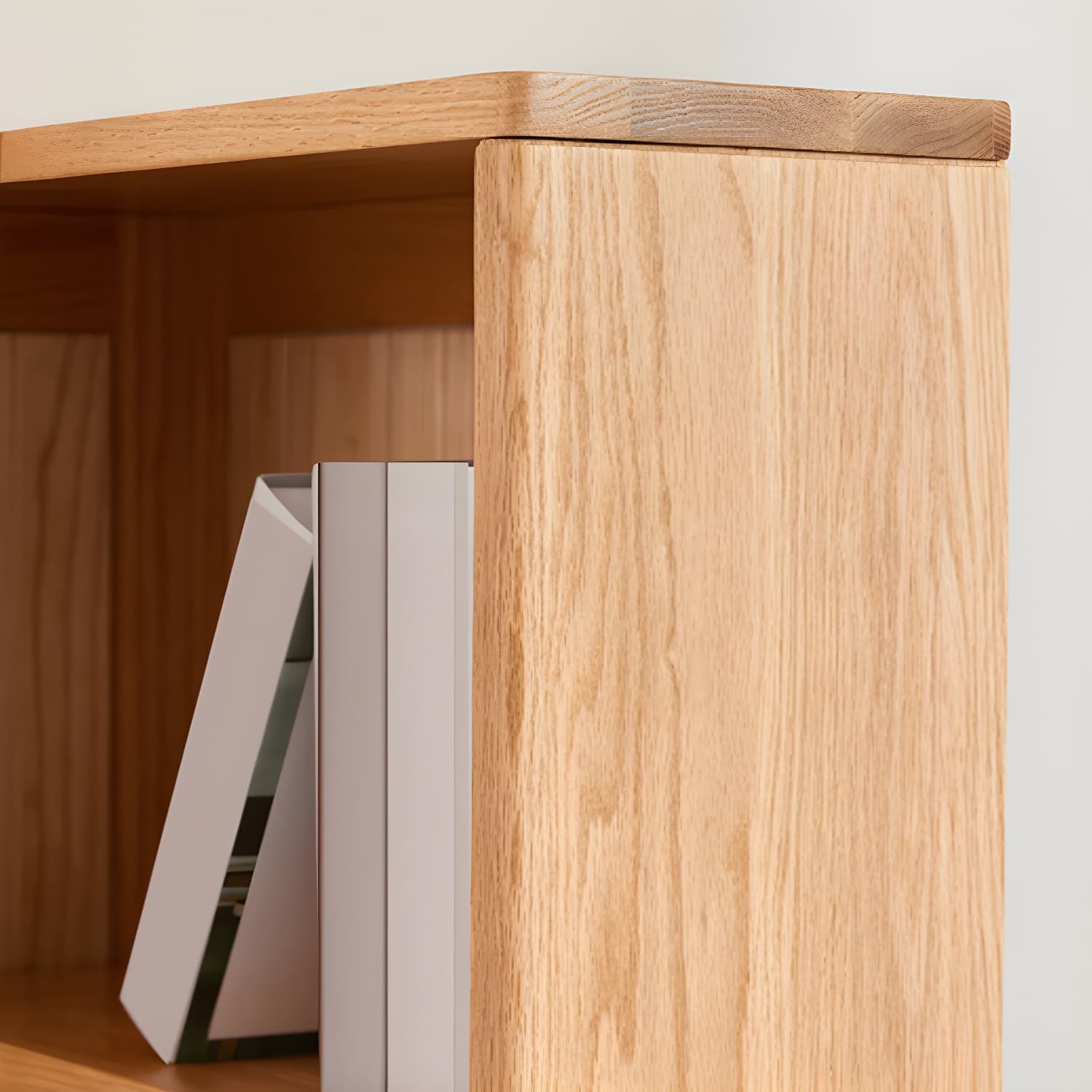 Modern Solid Wood Corner Shelves Included Side Cabinet for Bedroom - image 6
