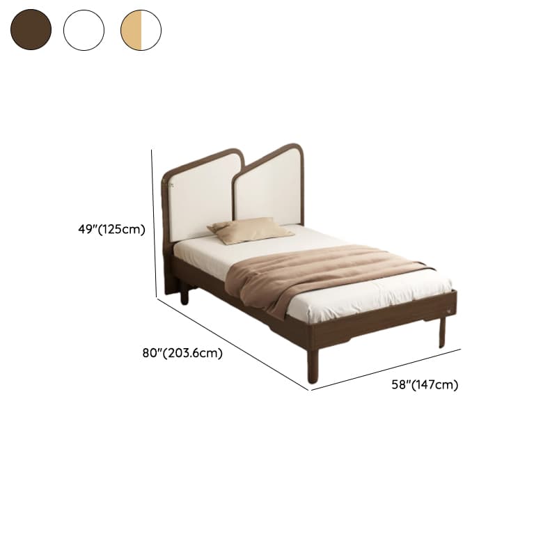 Contemporary Storage Included Panel Bed with Leg and Natural Wood Slat for Bedroom - image 11