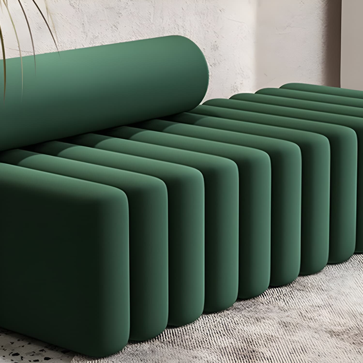 Velvet Contemporary Standard Sofa Armless Sofa for Living Room, Apartment - image 13