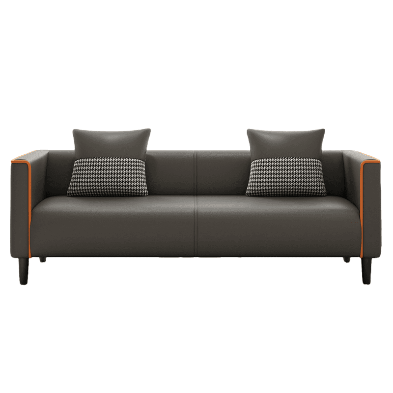 Elegant Sitting Room Sofa/Loveseat in Dove Grey, Tangerine, and Ivory with Solid and Manufactured Wood Construction - image 13