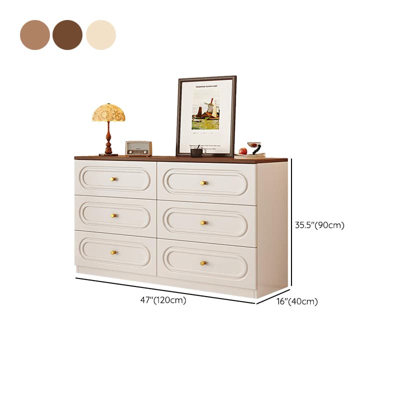 Casual Composite Wood Double Dresser/Bachelor Chest in Horizontal/Vertical Orientation - image 11