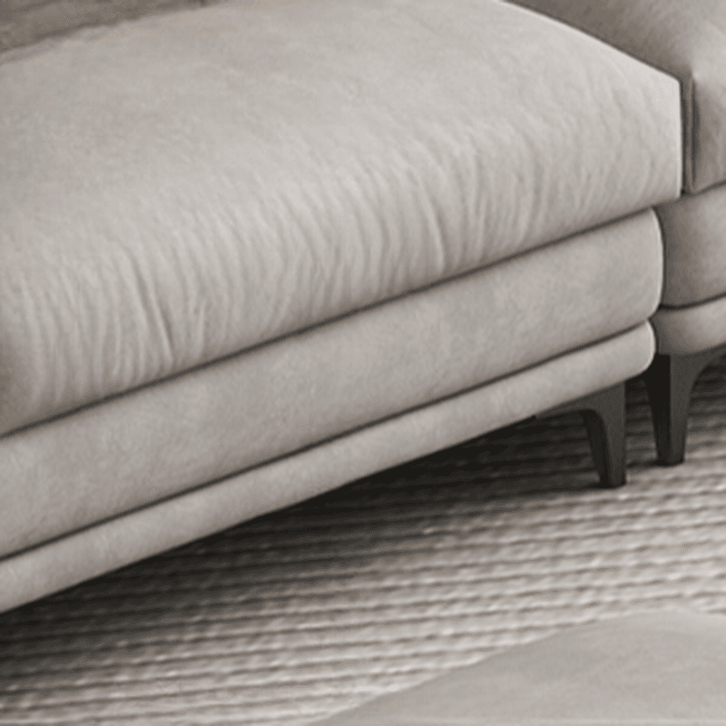L-Shape/Straight Reversible/Horizontal Sofa Chaise/Sofa with Natural Wood Frame for Seats 5 - image 7