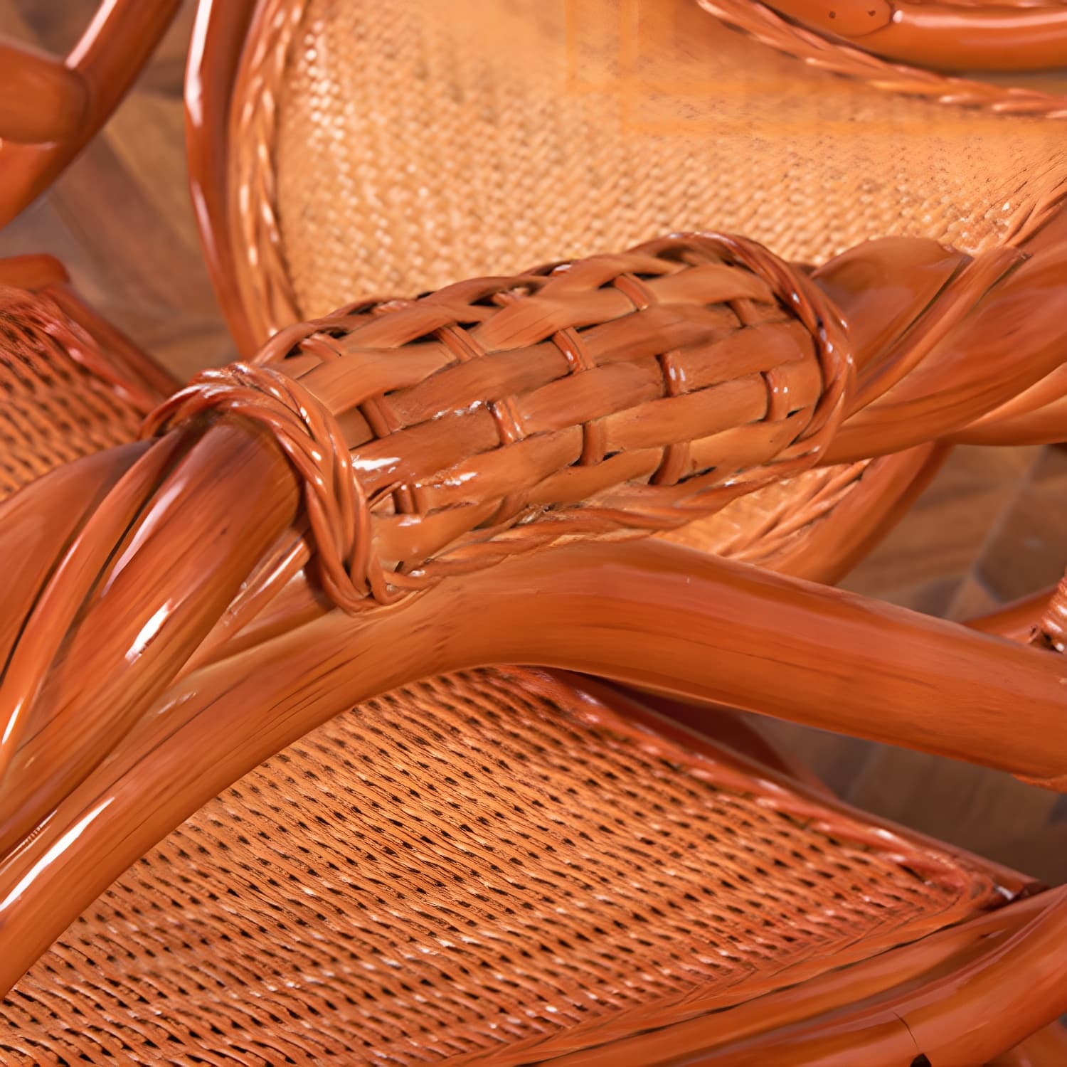 Mid Century Modern Recliner Chair Rattan/Wicker Recliner Chair for Living Room - image 16