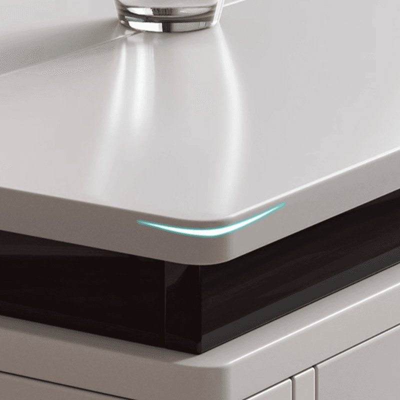 Trendy Rectangular Dining Table Set with Four Legs, Versatile 9-piece/7 Pieces/5 Piece Set, Chalk/Tan/Unfinished Colors - image 10