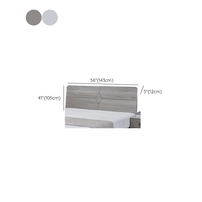 Simplistic Panel Headboard in Reclaimed Wood with No Distressing, Rectangular Shape for Full/Queen/Twin XL Bed, Free-standing Standard Height - image 8