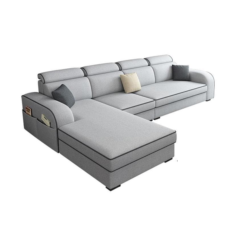 Square Arm Sectional Sofas with Adjustable Pillows and Storage - image 11