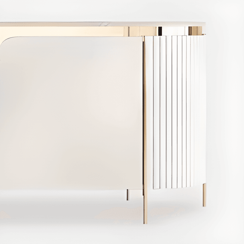 Glamorous Ground Sideboard with Standard/Narrow Size, 1 Shelf, Cabinets, Sintered Stone Countertop, and 2 Doors - image 10