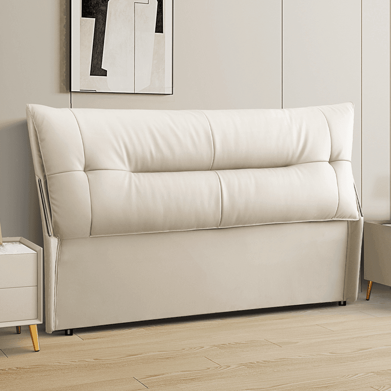Simplistic Style Panel Headboard with No Distressing, Piled Tufted Rectangular Shape for King/Queen/Full Bed, Cotton Upholstery Fill, Standard Height - image 6