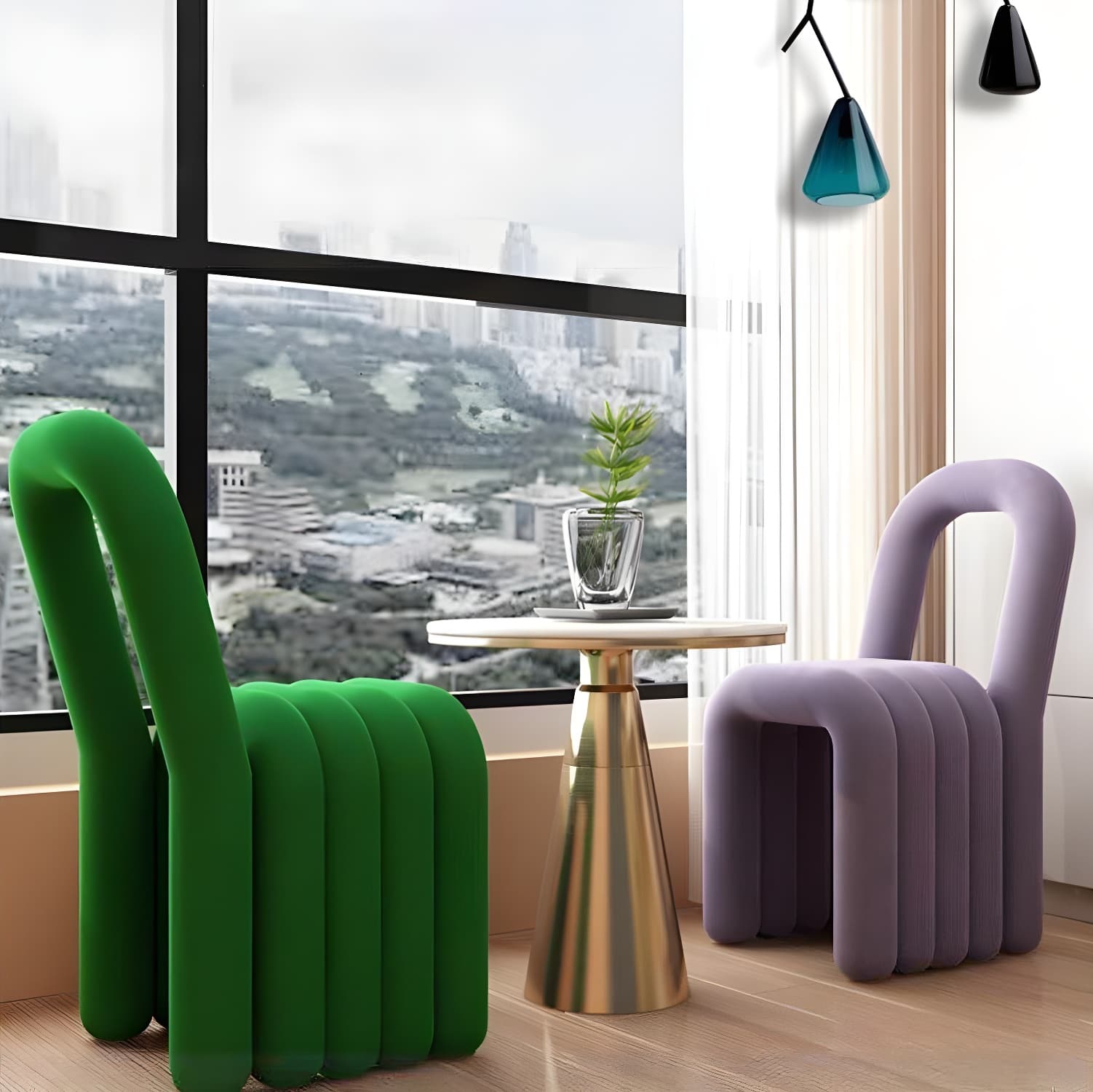 Modern Style Upholstered Armless Dining Chairs for Dining Room - image 23