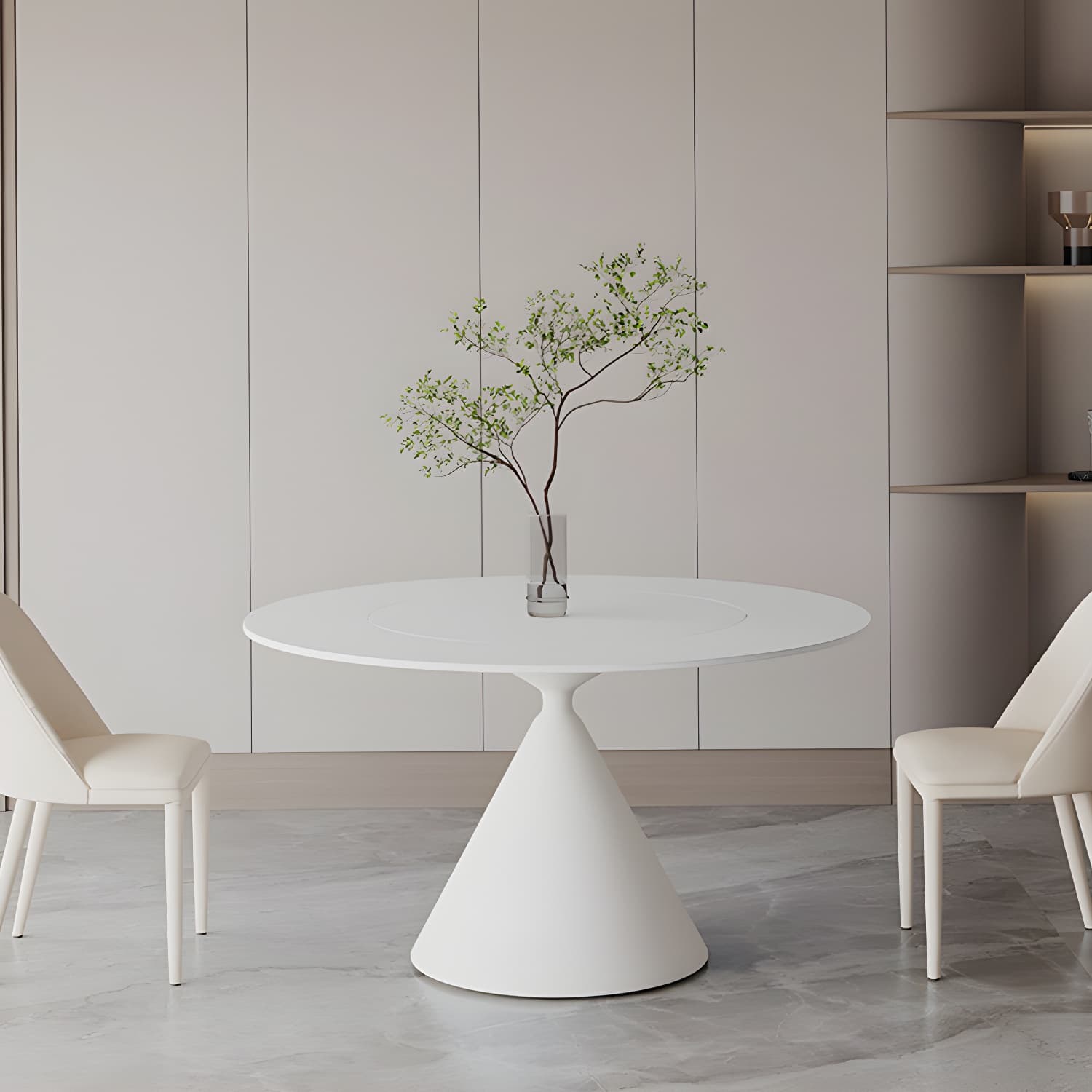 Sintered Stone Home Dining Table Modern Round Dining Room Table - image 4
