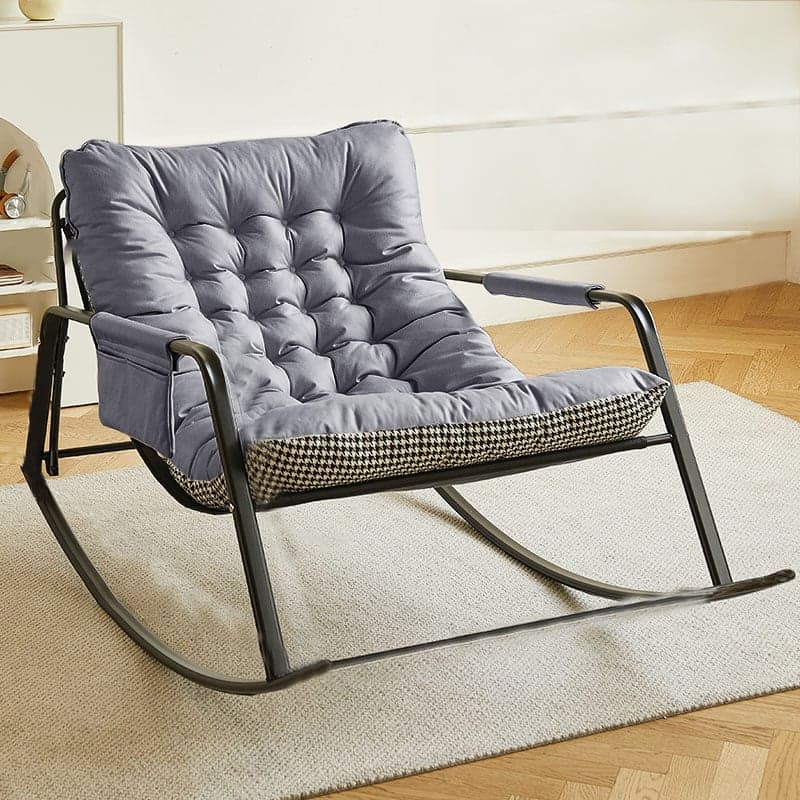 Stylish Tufted Upholstered Rocking Chair - Modern Design for a Comfy Home - image 3