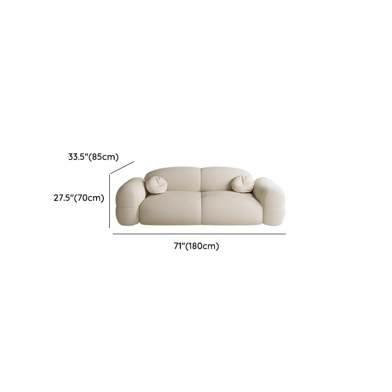 Versatile Grey/Blush/Amber Flannel Standard Sofa/Loveseat with Arm and Concealed Support - image 15
