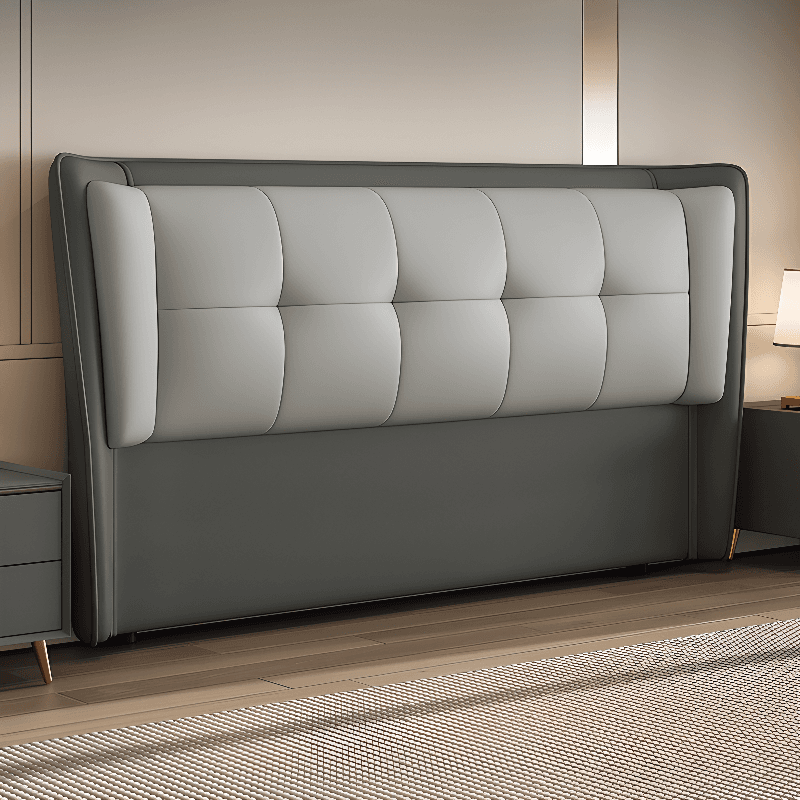 Art Deco Free-standing Standard Full(54"W x 75"L) Panel No Distressing With Legs in Wood/ Upholstery and Decorative-stitched - image 10