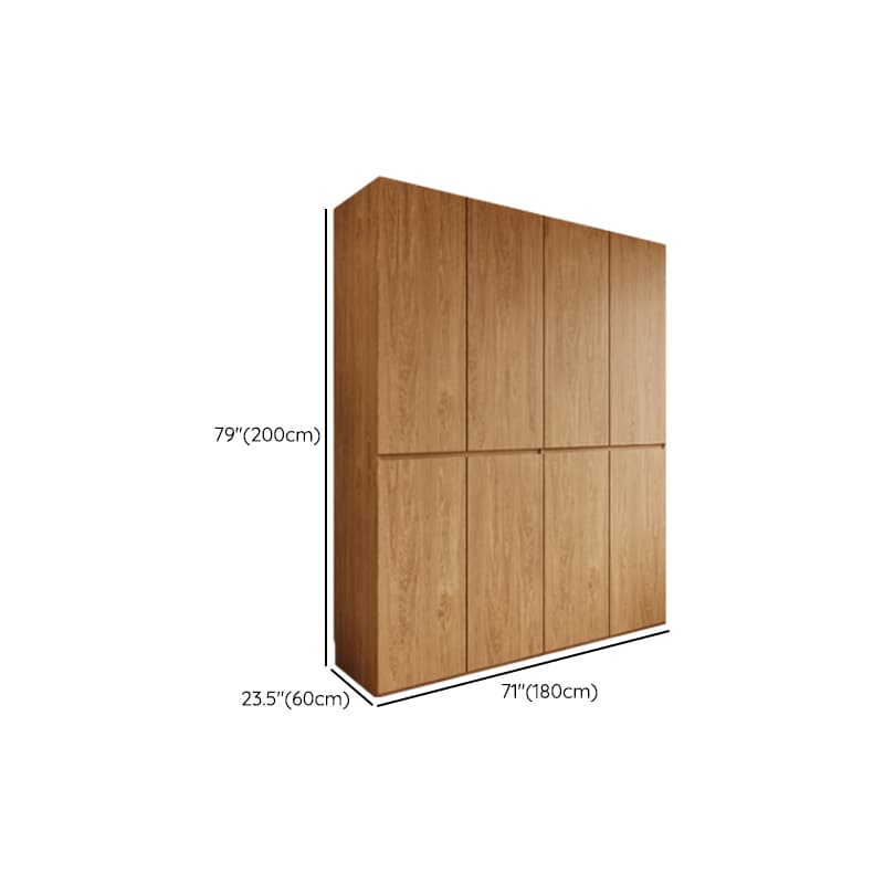 Acorn Minimalist Wooden Independent Wardrobe Closet with Soft Close Door, Interior Shelves, and Articulated Mechanism - image 9