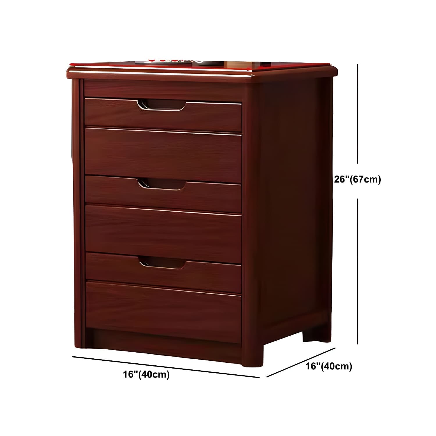 Modern Rectangle Side Cabinet Soft Close Drawers Wood Storage Cabinet - image 15