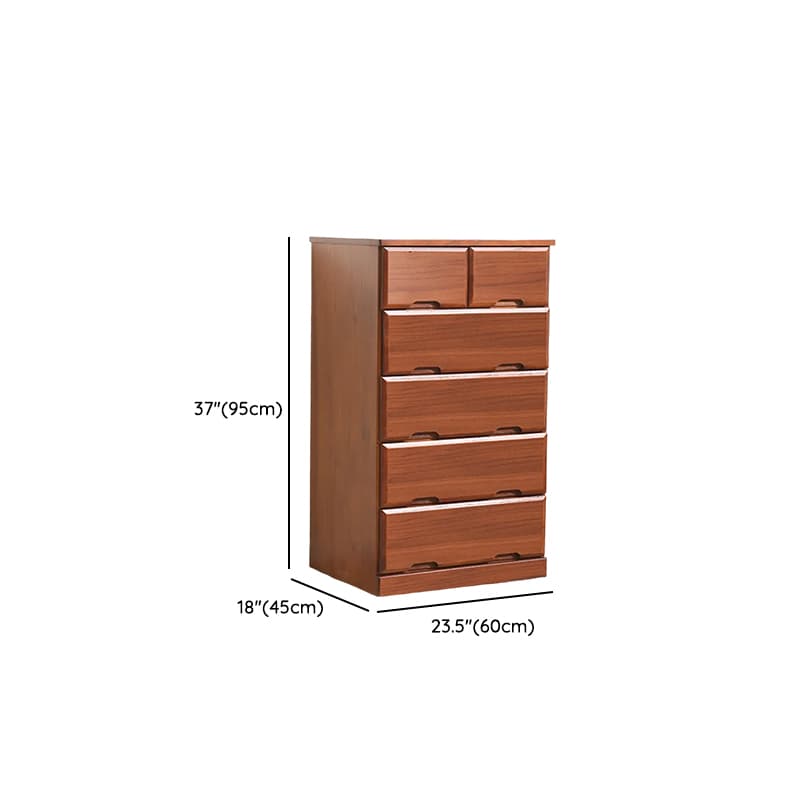 Sepia Minimalist Raw Wood Lingerie Chest/Dresser Vanity Combo with Multiple Drawers in Vertical/Horizontal Orientation - image 17