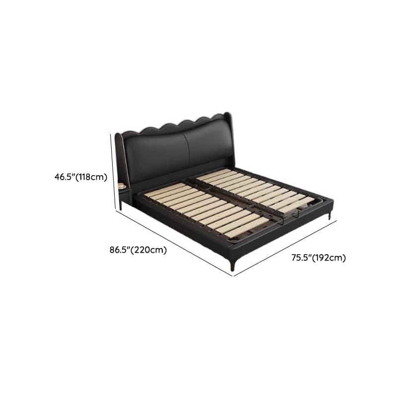 Solid Color Storage Bed/Platform Bed with 2 Drawers in Pine Wood for Living Room - image 11