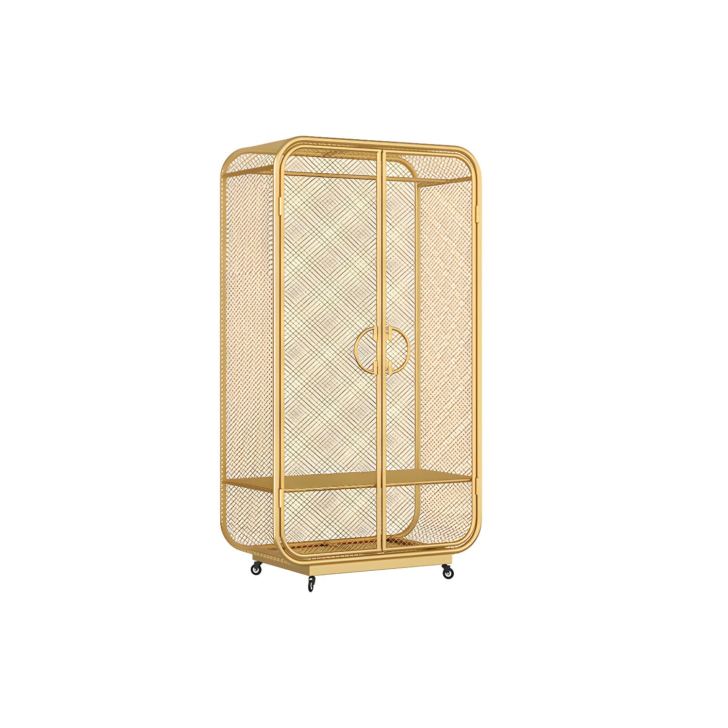 Contemporary Wardrobe Closet Metal Wardrobe Cabinet for Bedroom - image 4