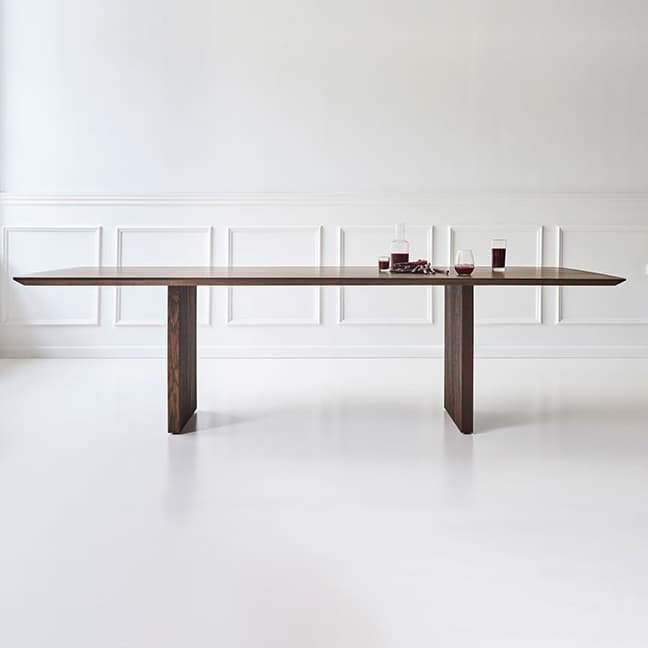 Modern Rectangle Wood Standard Table Height Dining Table , 8 Person/For 6/4 Person Fixed Table - image 6