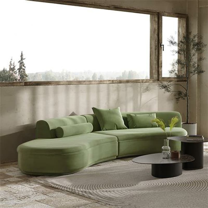 Trendy Seats 4/Seats 3 Armless Curved Sofa Recliner with Sponge Fill Cushions - image 6