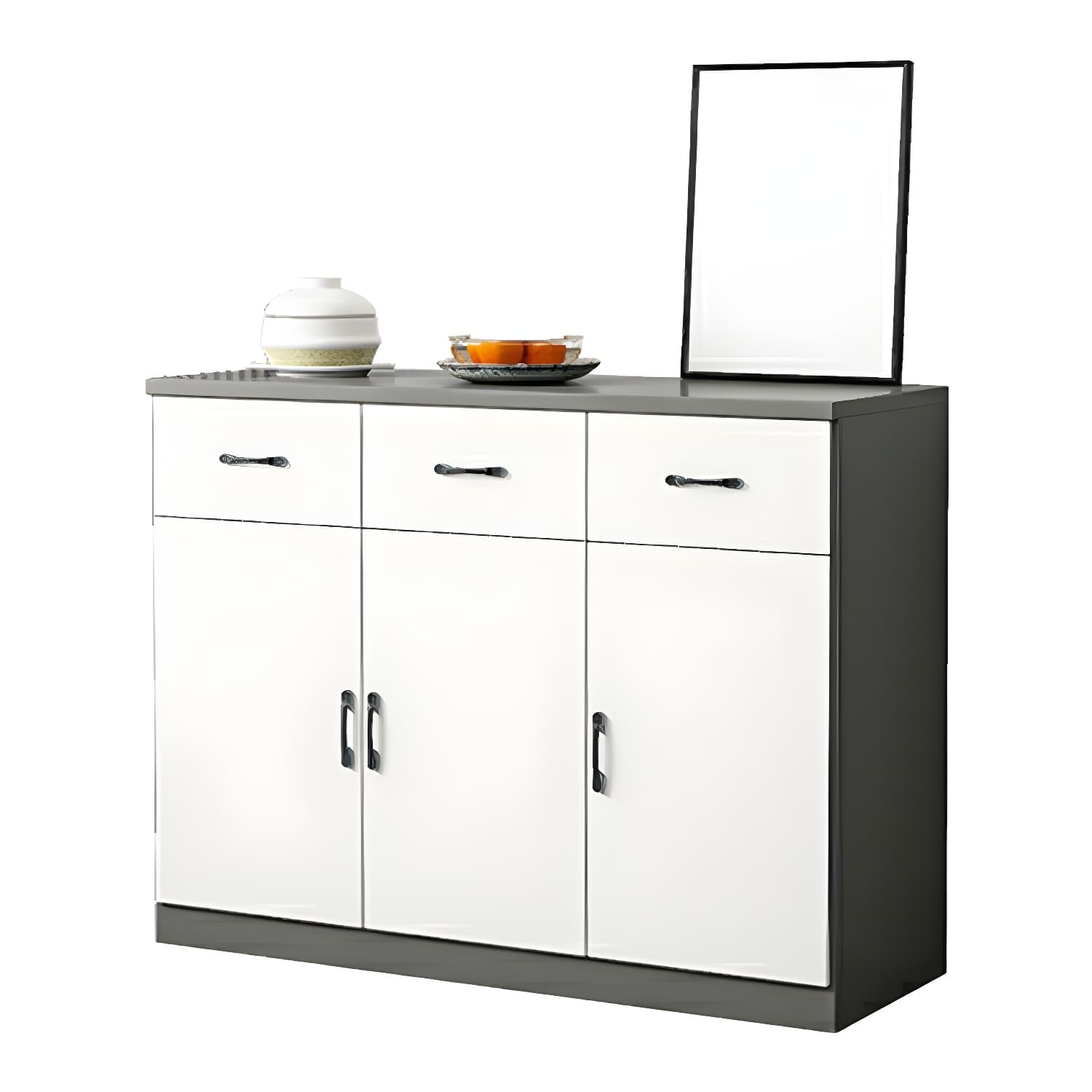 Modern Wood Sideboard Credenza with Drawers and Cabinets - Functional Storage Solution - image 13