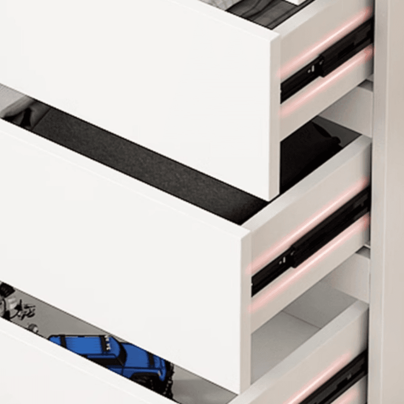 Art Deco White Bleached Wood Vertical/Horizontal Bachelor Chest with Chalk 10 Drawers/8 Drawers/4 Drawers - image 3
