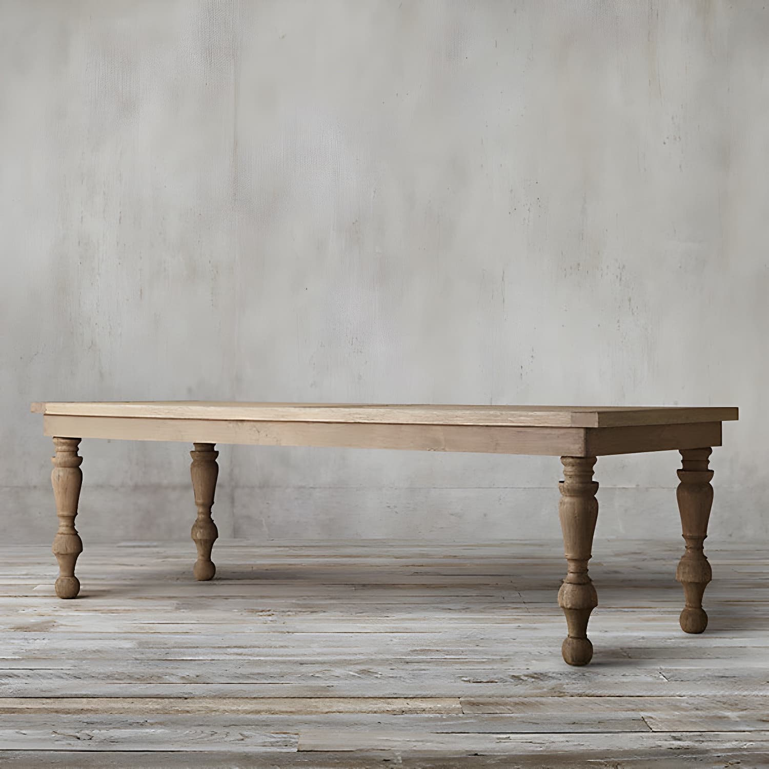 Modern Pine Wood Table Rectangle Dining Table with 4 Legs for Restaurant - image 3