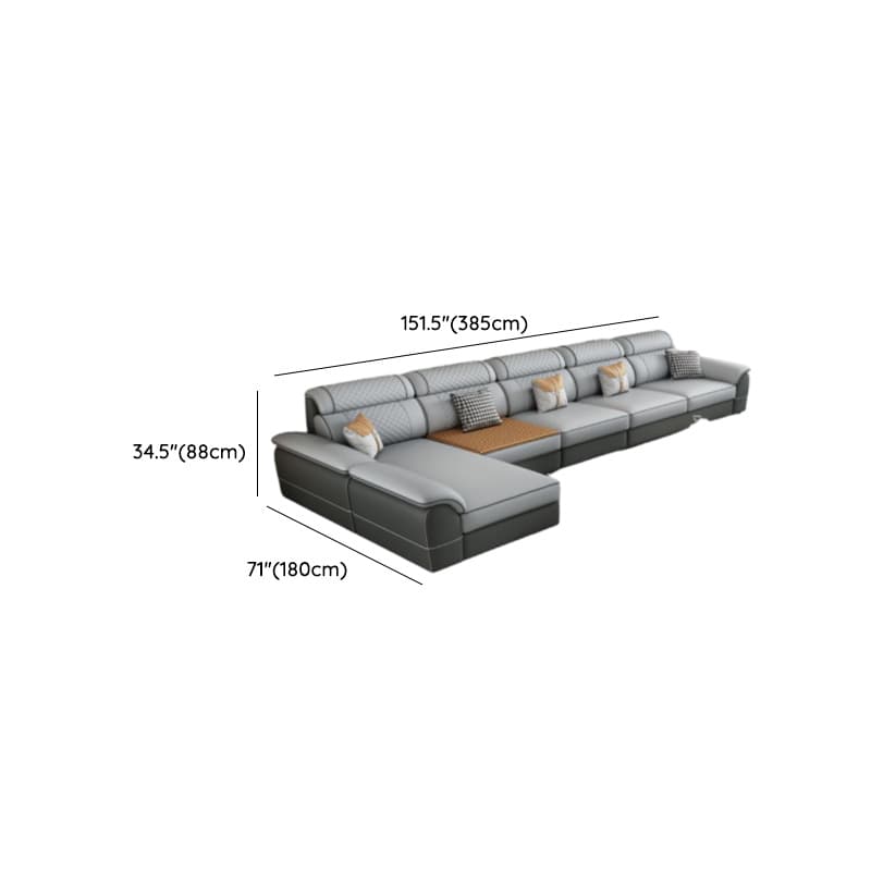 4 Pc L-Shape/Straight Left Hand Facing/Horizontal Sofa Recliner/Sofa Couch for 5 Person - image 25