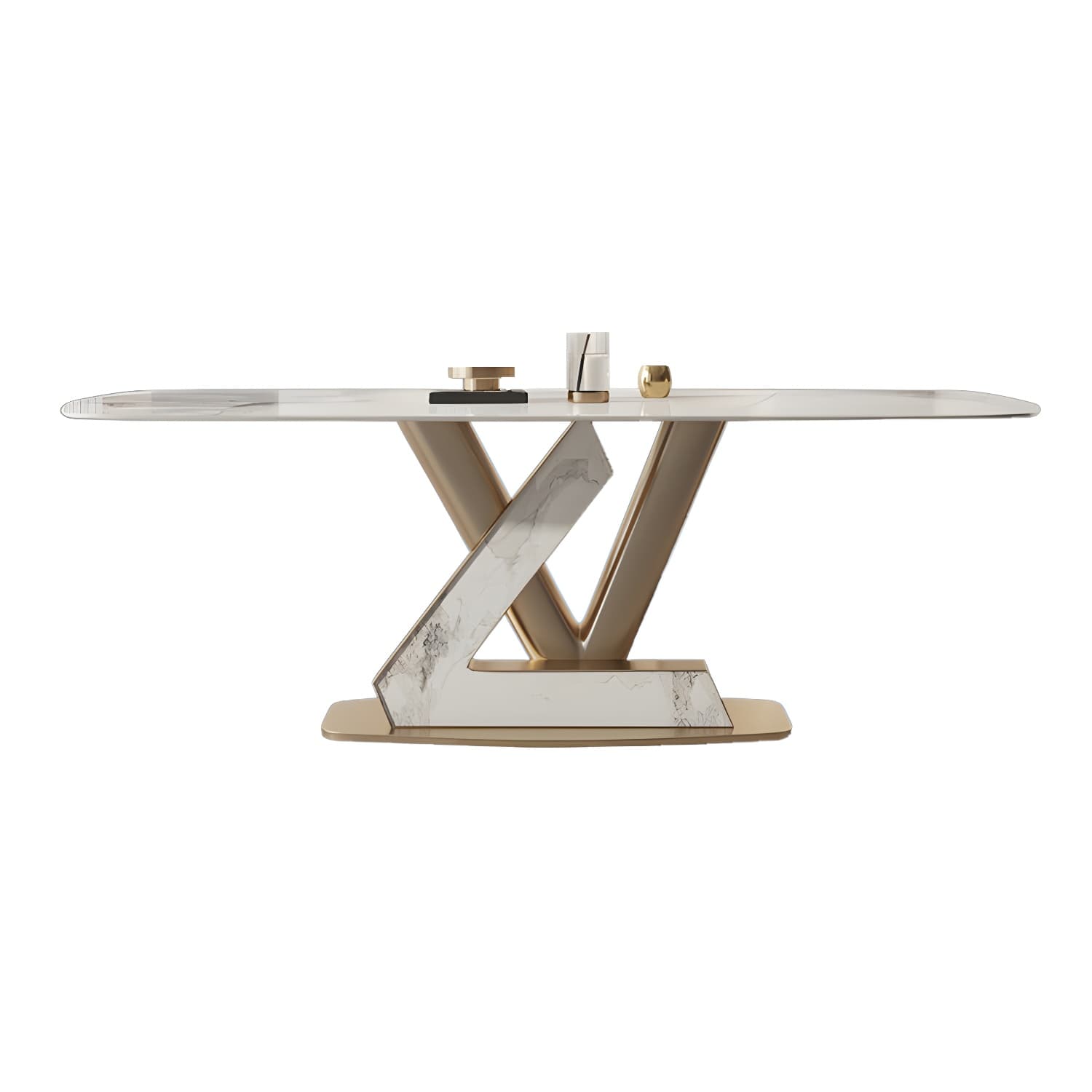 Glam Style Rectangle Table Set 1/4/5/7/9 Pieces Dining Set for Home Use - image 5