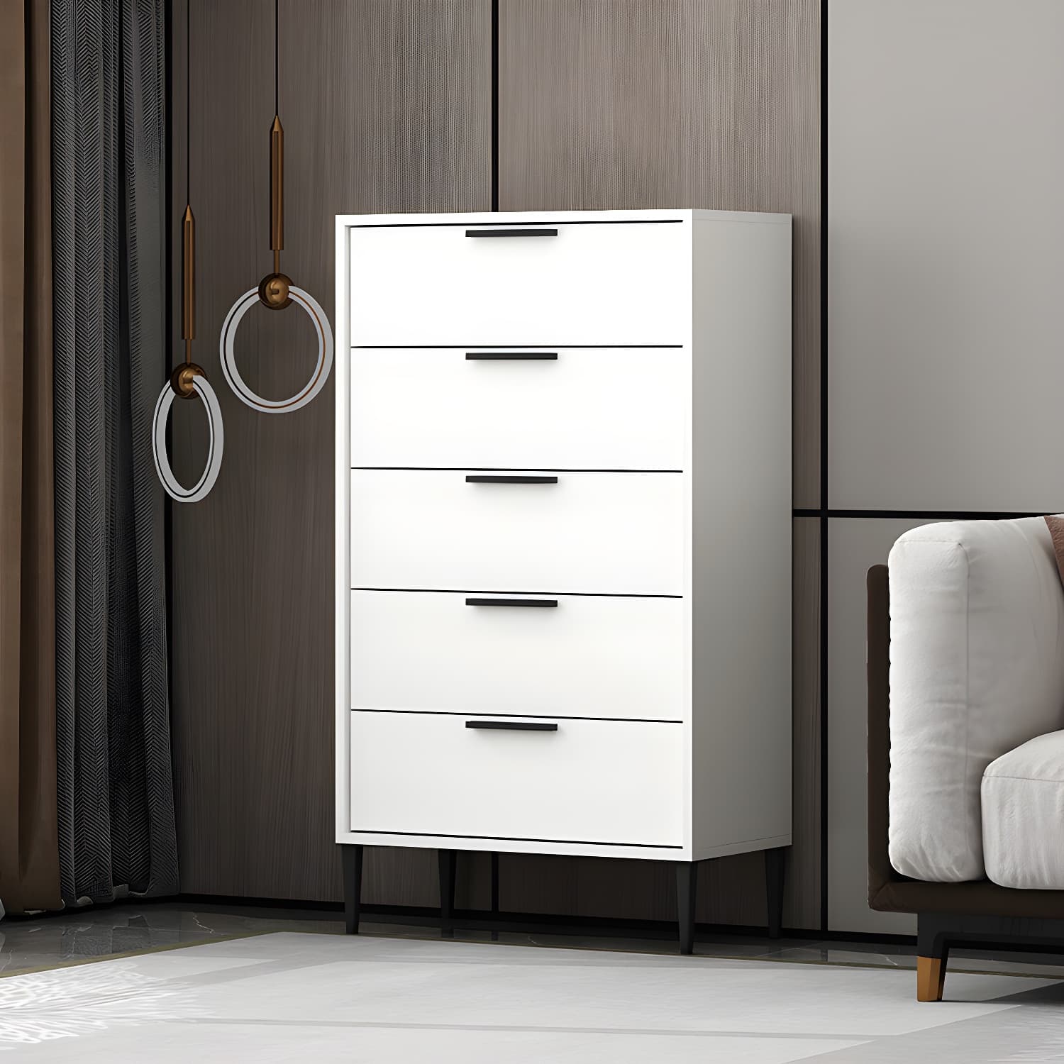 22.83" L x 11.81" W Contemporary Wood Accent Chest with Drawers - image 4