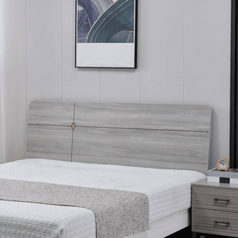 Simplistic Panel Headboard in Reclaimed Wood with No Distressing, Rectangular Shape for Full/Queen/Twin XL Bed, Free-standing Standard Height