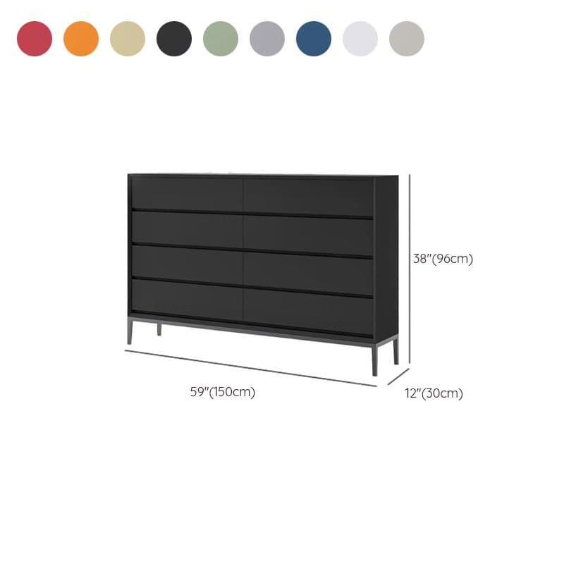 Trendy Raw Wood Console Dresser, Horizontal with 8 Drawers - image 19