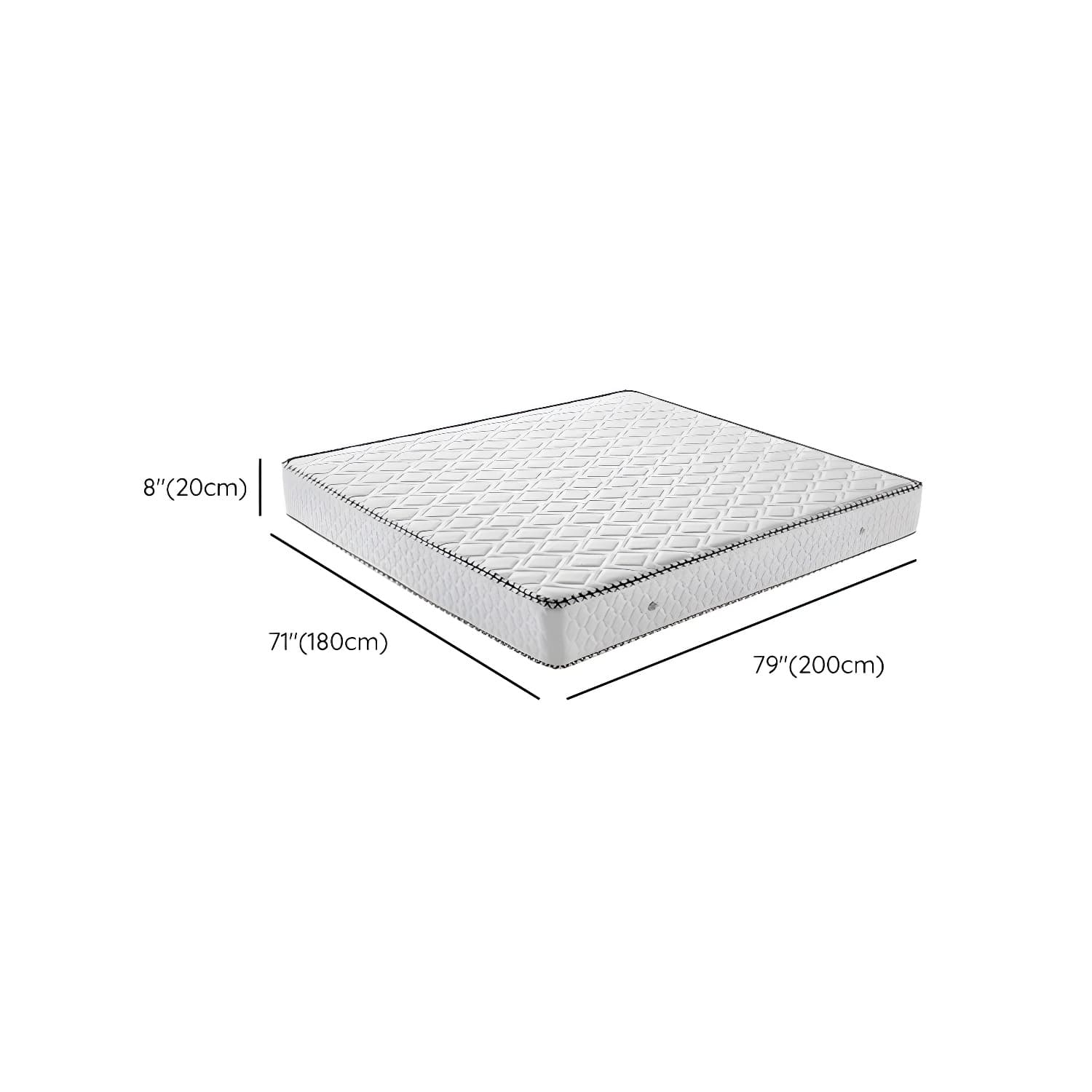 Northern European Solid Wood Bed Frame Mattress Included Panel Bed with Headboard - image 17