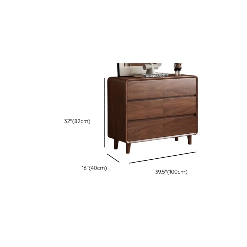 Cocoa Simplistic Bleached Wood Double Dresser/Lingerie Chest with 6/9/5 Drawers, Horizontal/Vertical Orientation - image 12