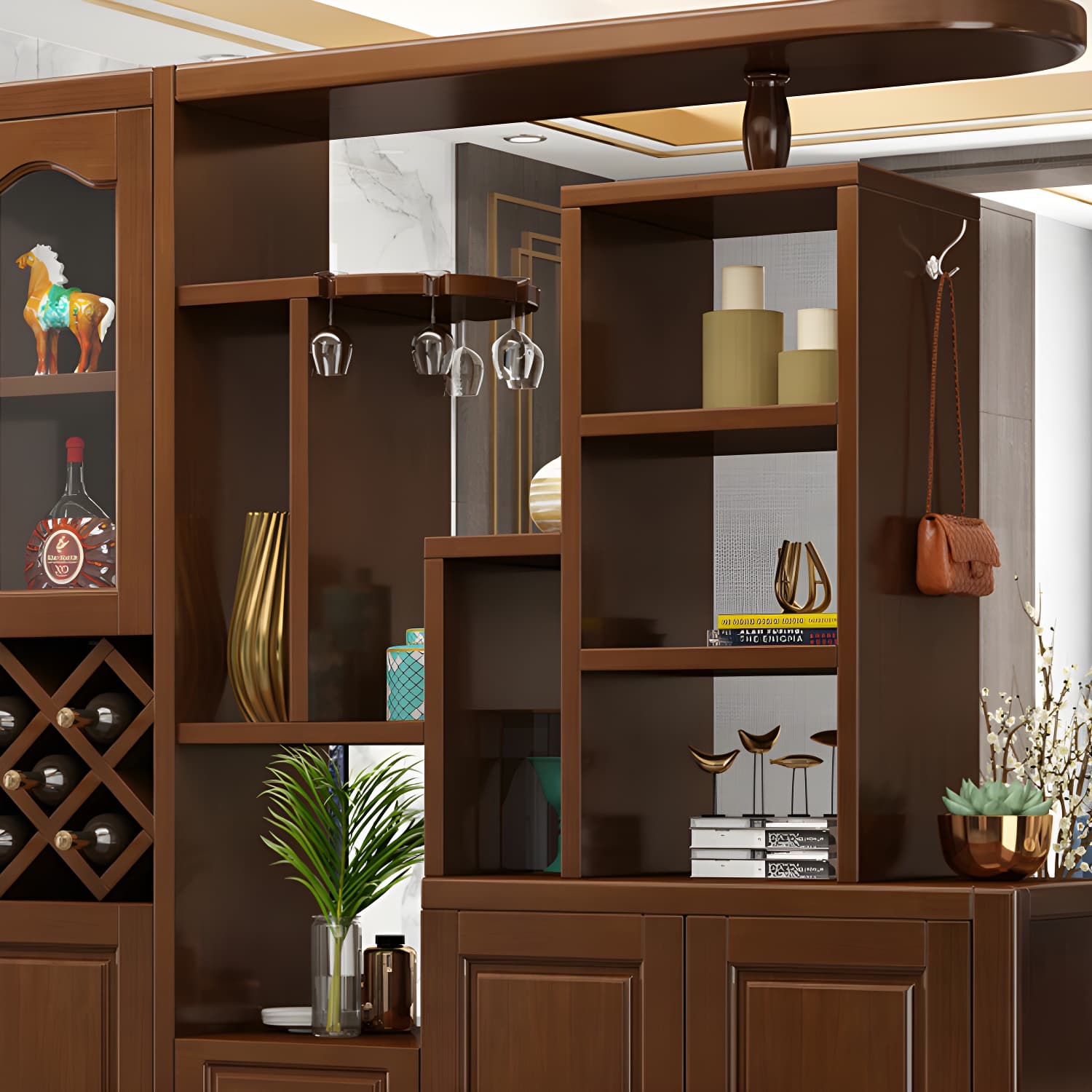 15.7" D Solid Wood 3-Drawer Accent Cabinet with Shelves for Entryway - image 12