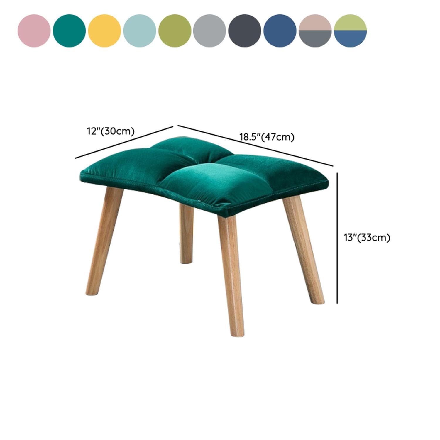 Stylish Modern Upholstered Rocking Chair with Tufted Design and Wood Legs - Support Up to 398 lbs - image 20