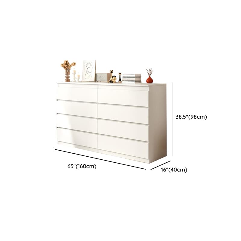 Art Deco White Bleached Wood Vertical/Horizontal Bachelor Chest with Chalk 10 Drawers/8 Drawers/4 Drawers - image 16