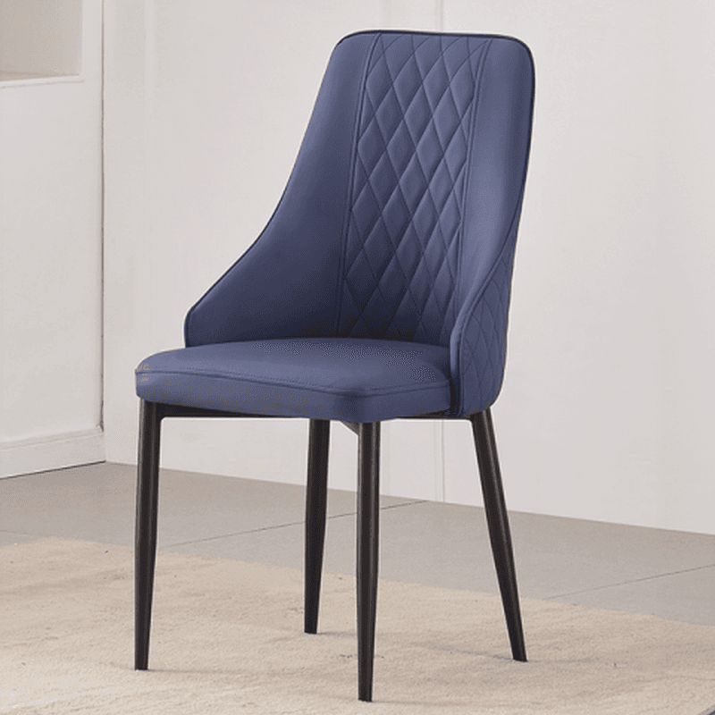 Lavish/Contemporary Upholstered Side Chair with Parsons Back Style and Metal Legs - image 12