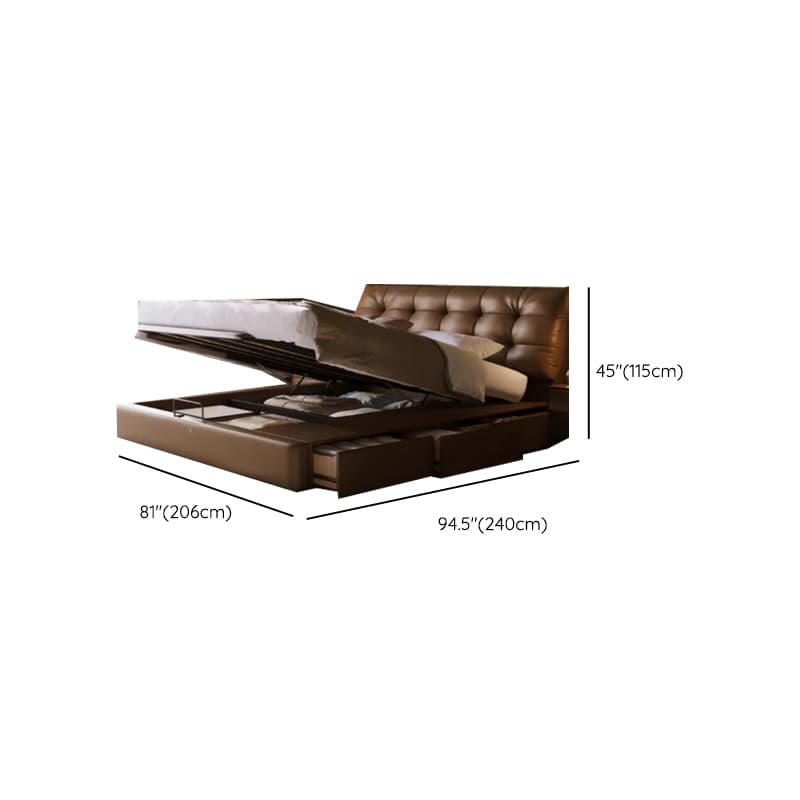 Solid Color Storage Bed with 3 Storage Boxes, Pine Wood Frame, and Button-tufted Design for Living Room - image 14