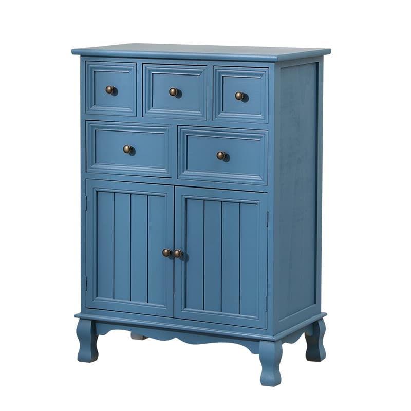Modern Wooden Bachelor Chest with Vertical Drawers with Drawers - image 9