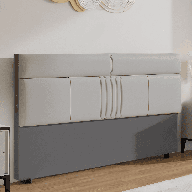 Simplistic Panel Headboard in Pine Wood with Rectangular Shape for King/Queen/Full Bed, Standard Height, Sponge Upholstery, No Distressing - image 4
